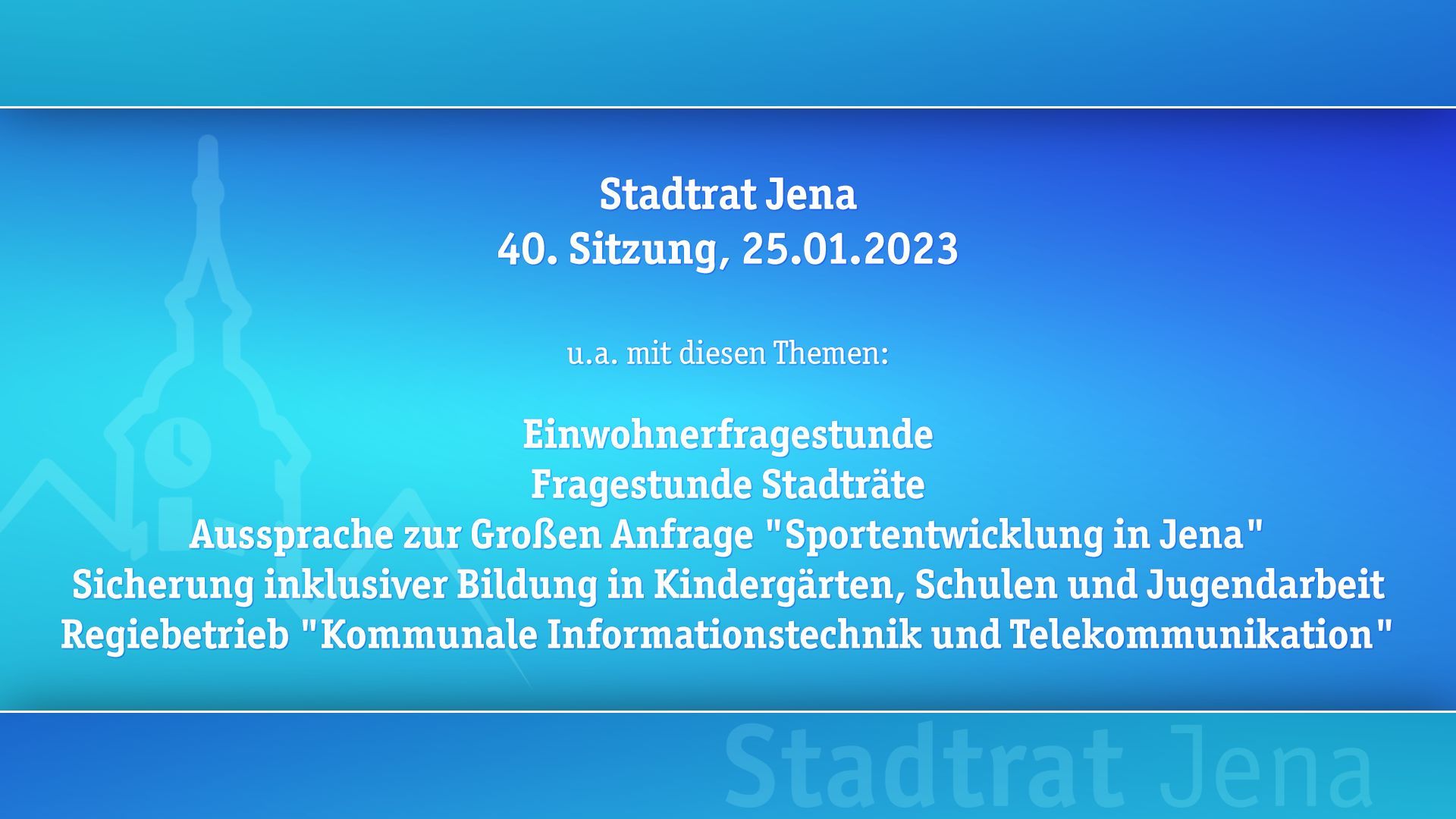 Stadtratssitzung vom 25.01.2023