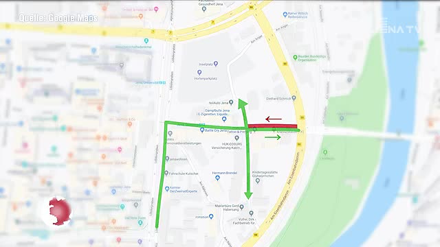 Steinweg-Sperrung: Zwischen der Straße Am Anger und der Frauengasse wird die Gasleitung getrennt