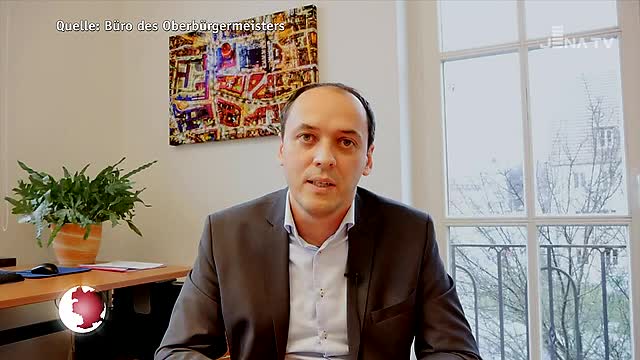 Video-Botschaft: Bürgermeister Christian Gerlitz spricht u.a. über die hohen Corona-Zahlen in Jena
