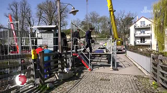 Bauarbeiten: In Burgau wird der Umbau des Saalekraftwerkes vorbereitet