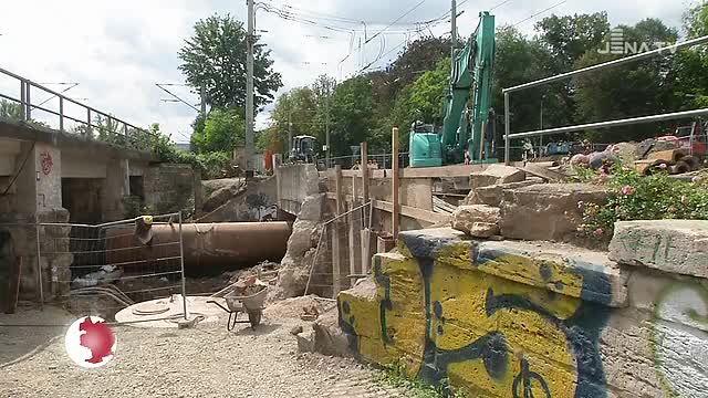 Baustellenfortschritt: An der Leutrabrücke Vor dem Neutor gehen die Arbeiten voran 