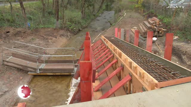 Bauarbeiten verzögert: An der neuen Leutrabrücke kann erst Ende April der Verkehr wieder rollen