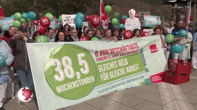 Unterschriften-Aktion am Uniklinikum: 1 900 Beschäftigte fordern die 38,5-Stundenwoche