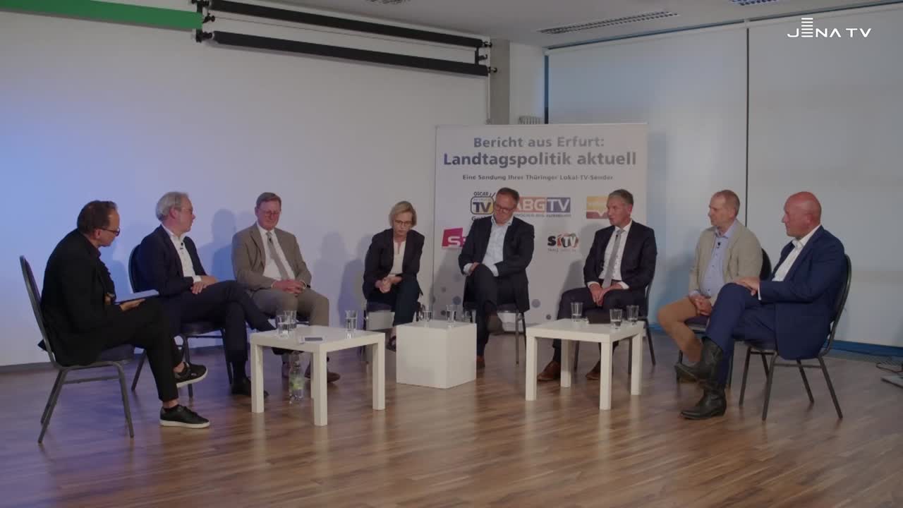 Spitzenkandidatentreffen zur Thüringer Landtagswahl