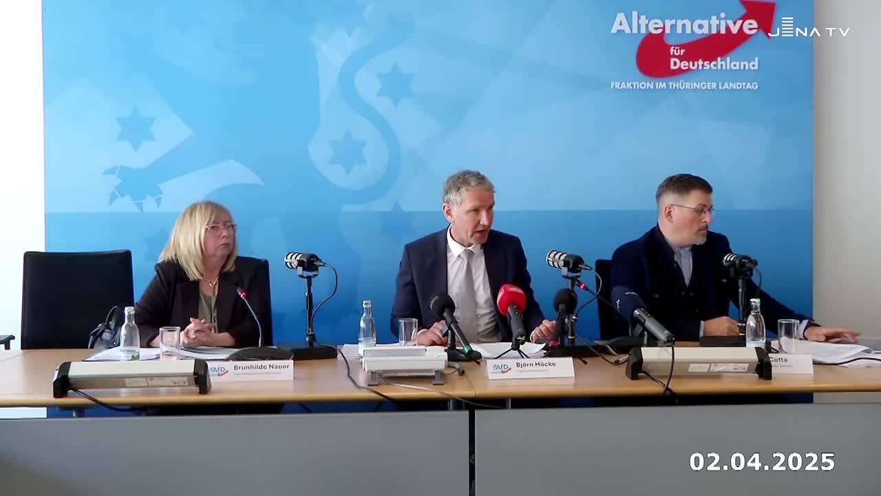 Bericht aus Erfurt - Pressekonferenz 02.04.2025 - AfD