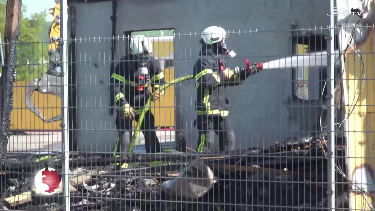 Brand in Jena-Zwätzen