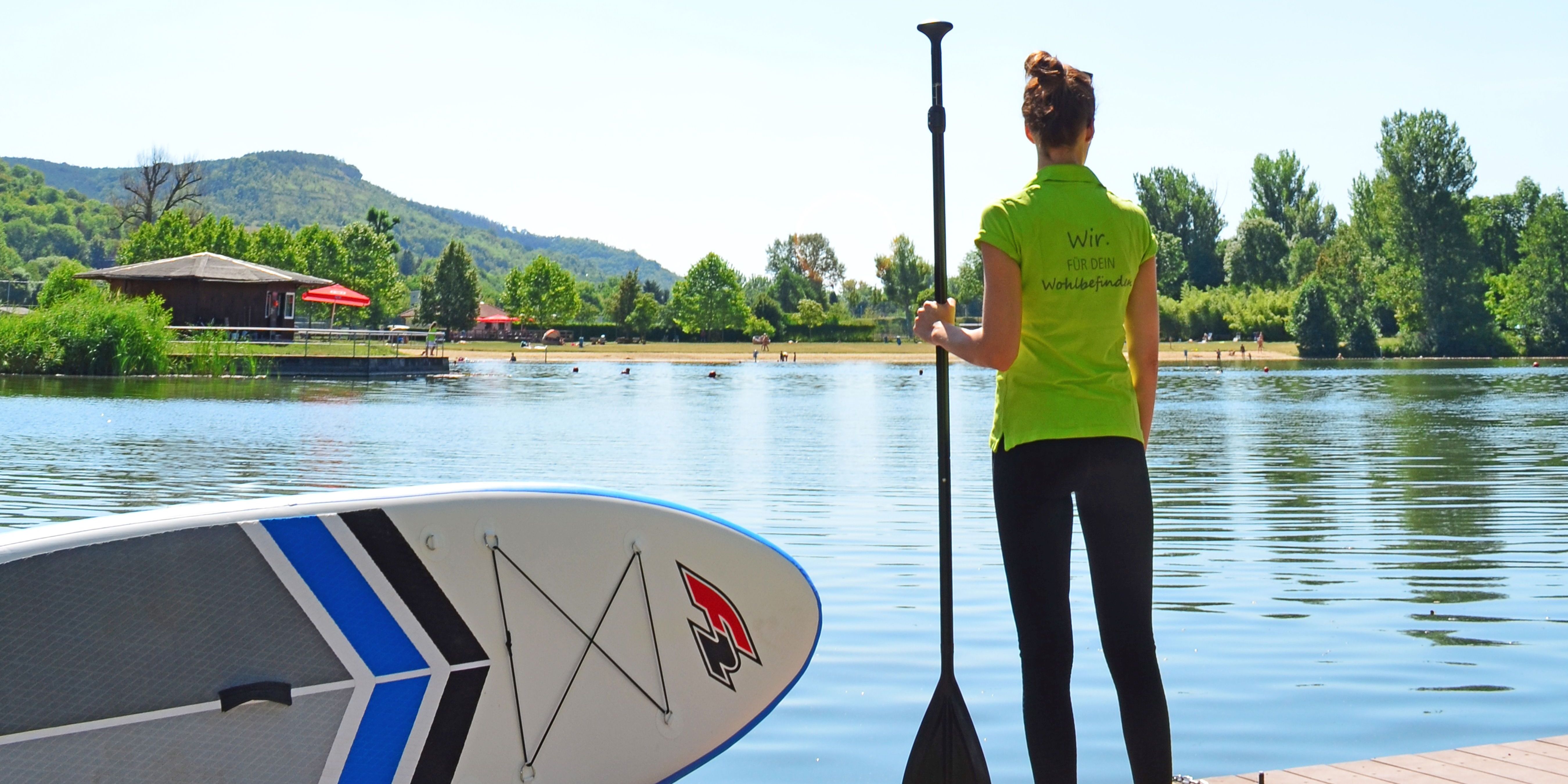 Stand Up Paddling am Strandschleicher