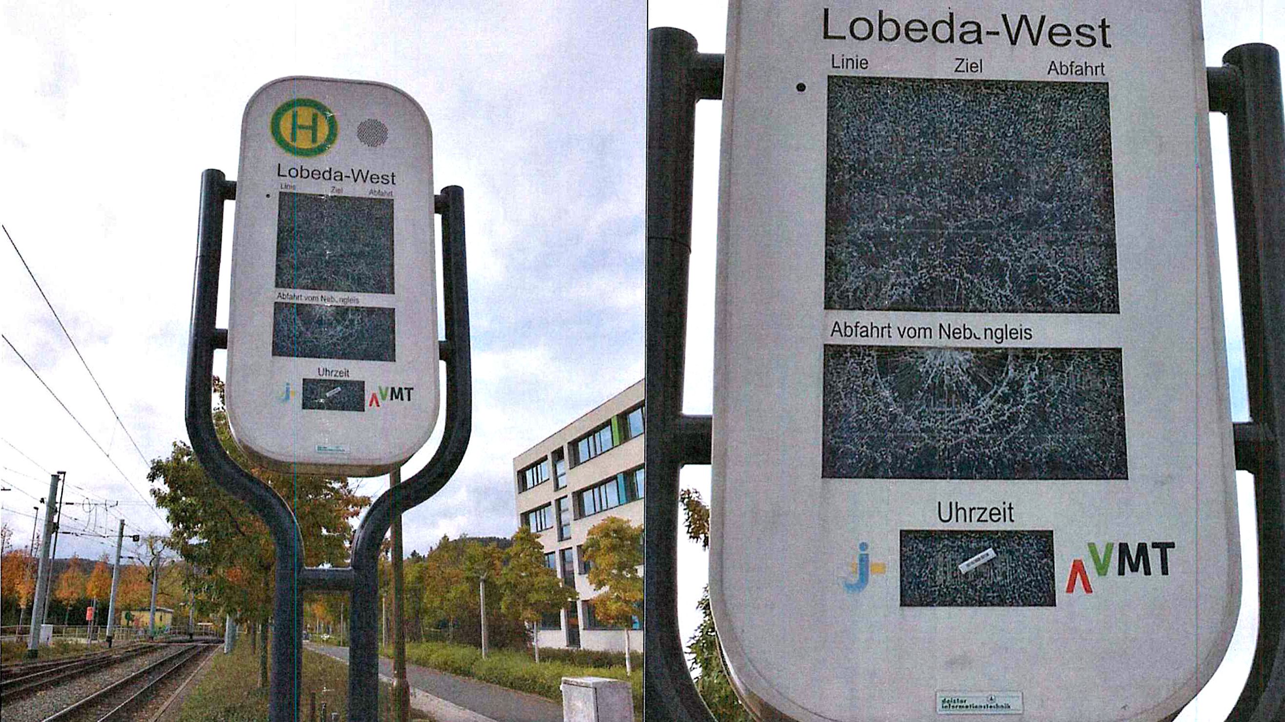 Fahndungsaufruf: Haltestellen zerstört