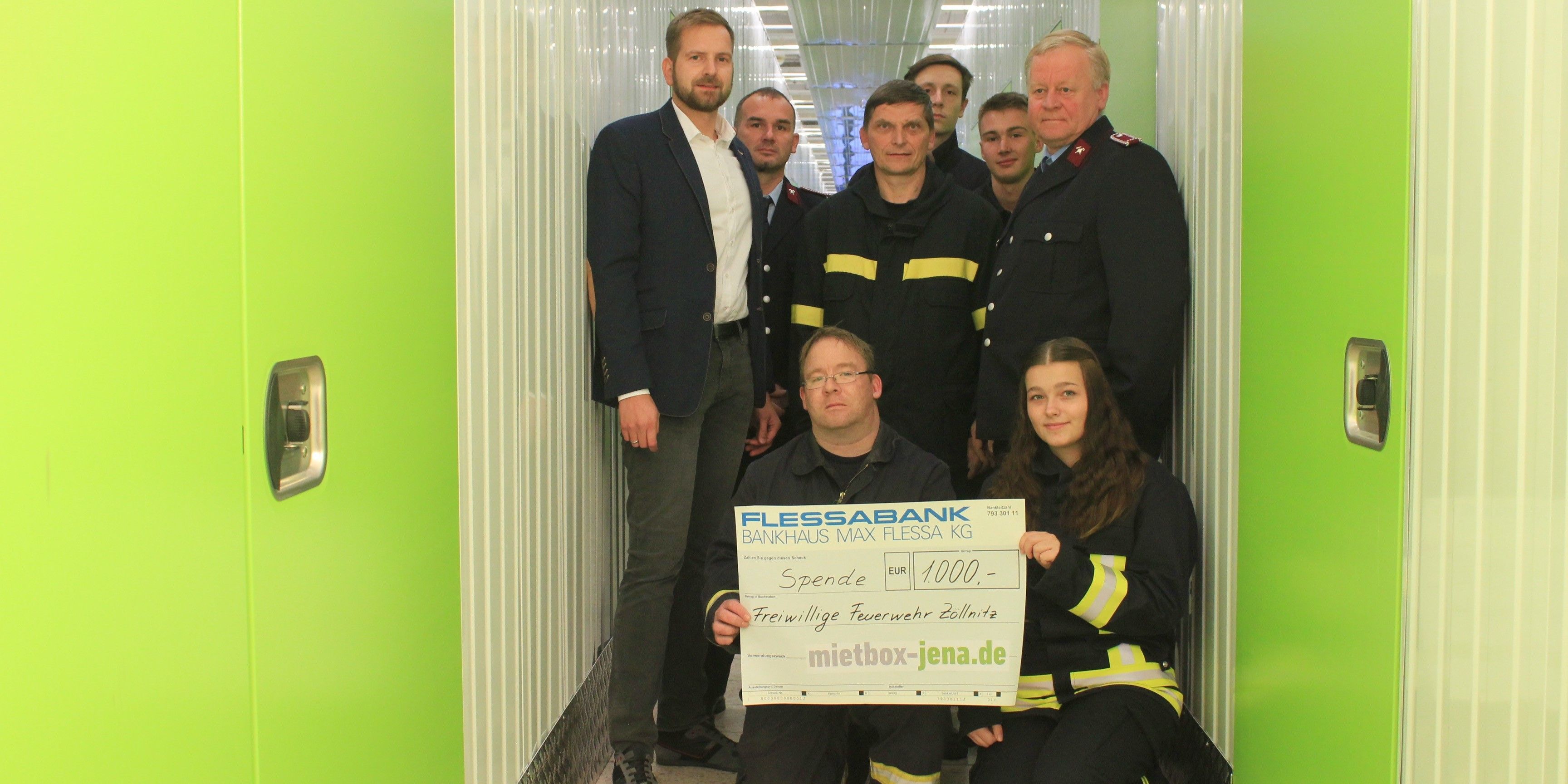 Mietbox-Jena.de unterstützt Freiwillige Feuerwehr Zöllnitz	