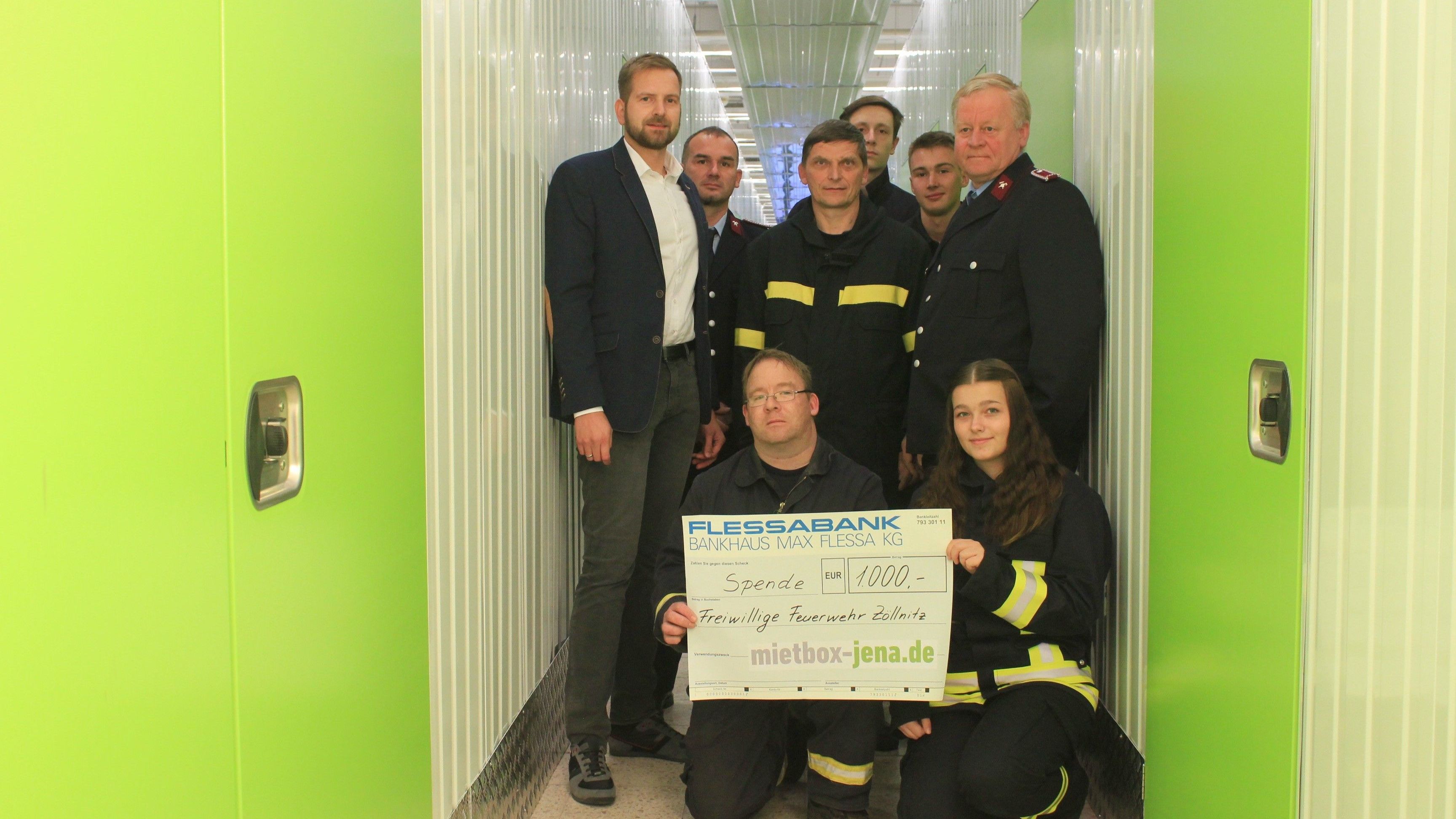 Mietbox-Jena.de unterstützt Freiwillige Feuerwehr Zöllnitz	