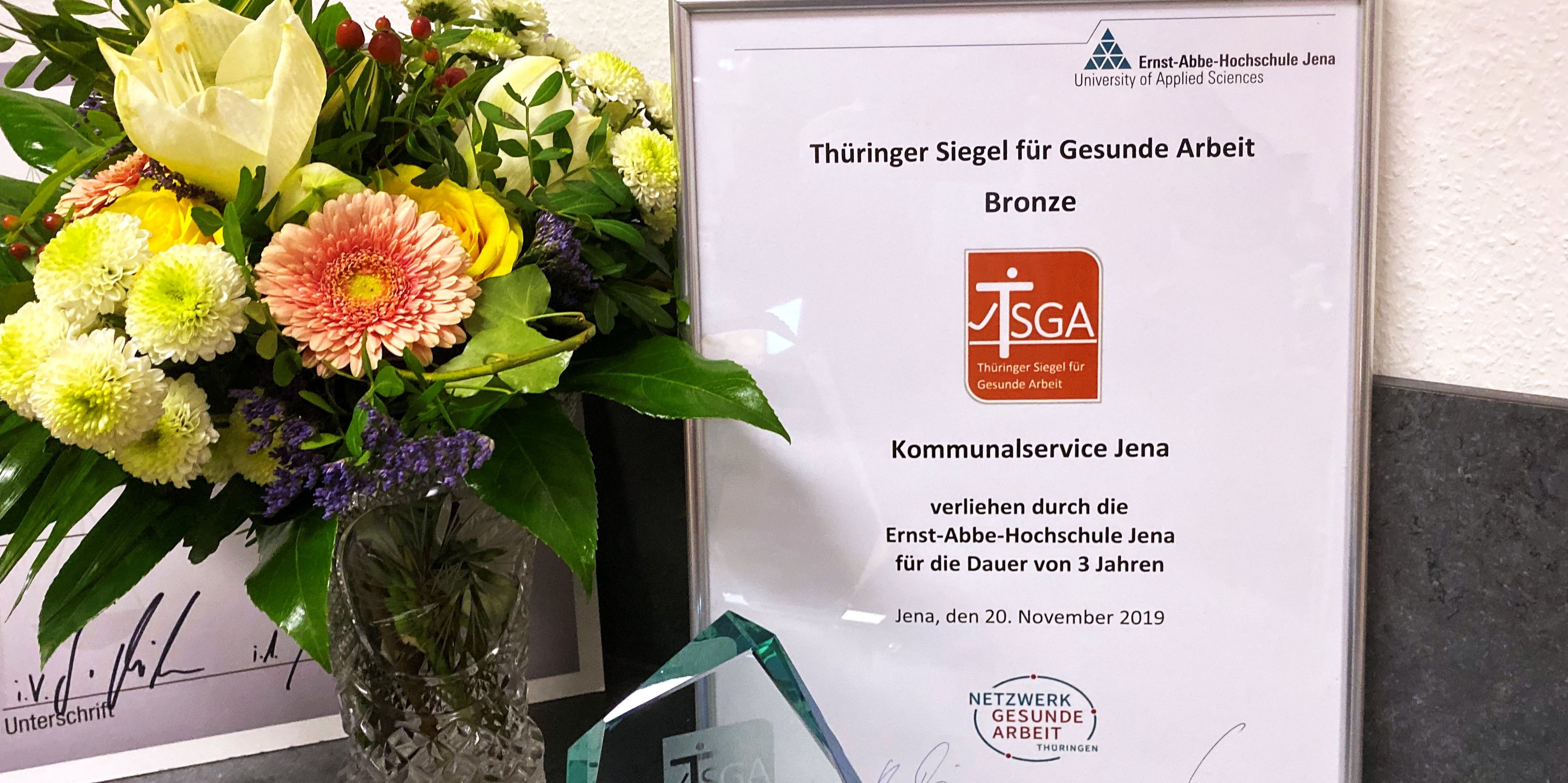 Auszeichnung für Kommunalservice Jena