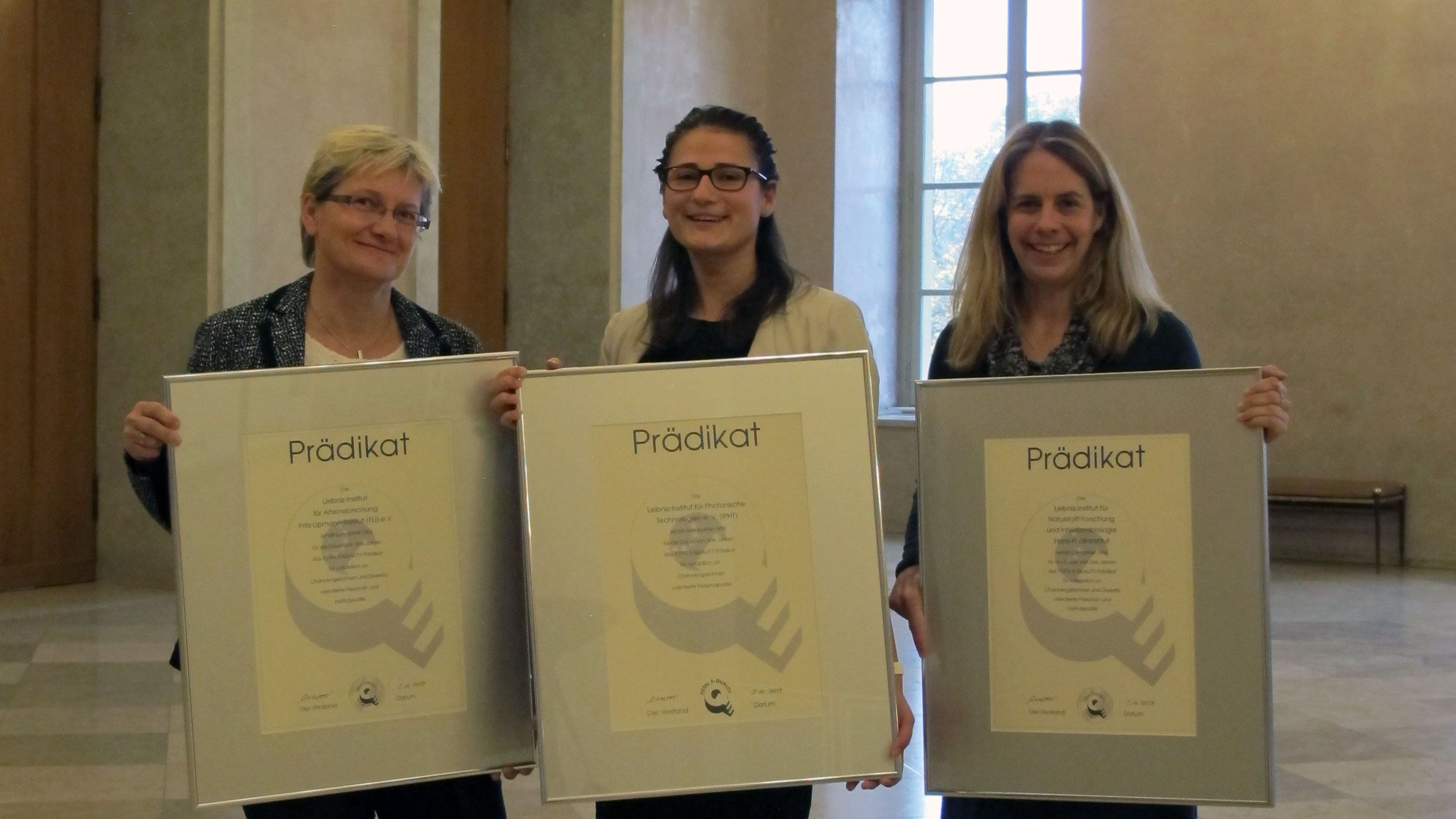 Jenaer Leibniz-Institute für Personalpolitik geehrt