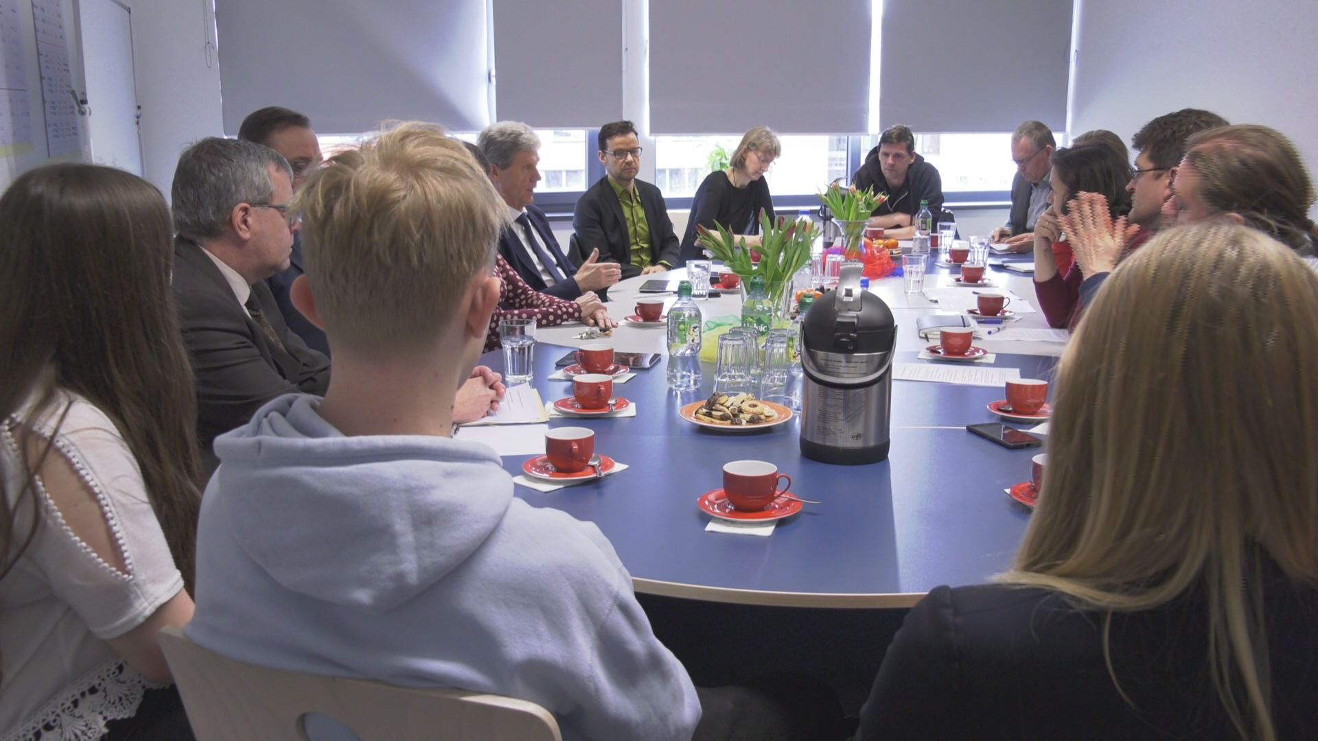 Bildungsminister zu Gast: In der Montessorischule ging es um den Stundenausfall  