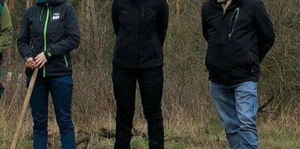 Baumpflanzaktion auf dem Cospoth 