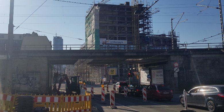 Erschließungsprojekt für Hochhausneubau liegt im Plan Erschließungsprojekt für Hochhausneubau liegt im Plan