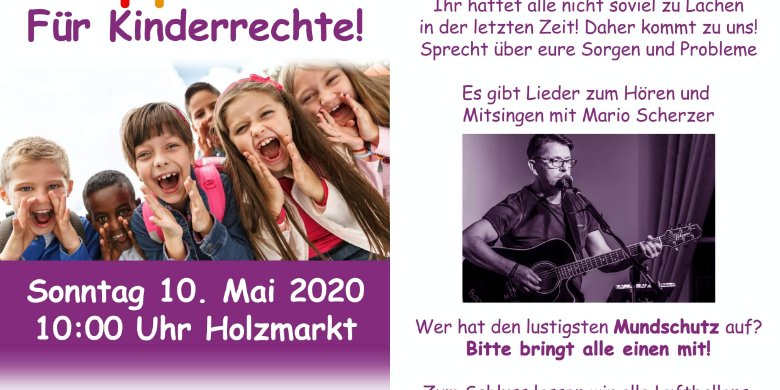 Holzmarkt: Aktion „Klappe auf! Für Kinderrechte!“ Holzmarkt: Aktion „Klappe auf! Für Kinderrechte!“