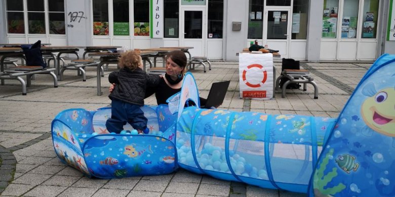 Protest gegen Regelstudienbetrieb 