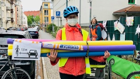Fahrraddemo im Damenviertel