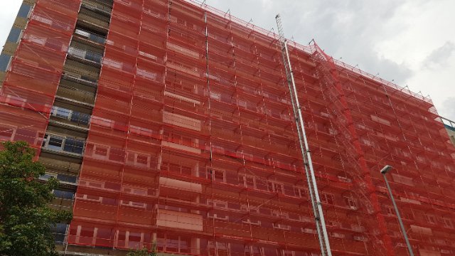 Fassade in der Staufenbergstraße wird erneuert