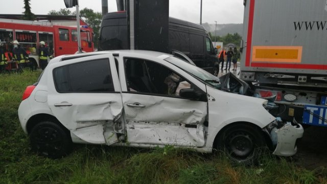 Autokollision auf der Stadtrodaer Straße 