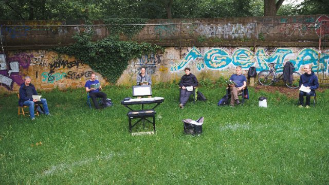 Chorproben auf dem Friedensberg