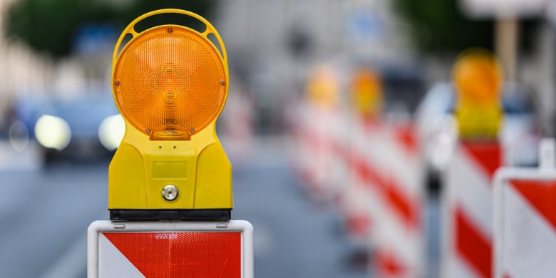 Sperrung am Bahnübergang in Dorndorf-Steudnitz