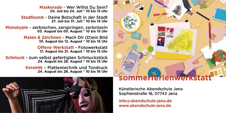 Ferienprogramm der Künstlerischen Abendschule
