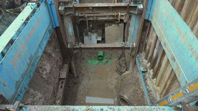 Mit spezieller Technik: Im Lommerweg erneuert der Zweckverband JenaWasser den Mischwasserkanal