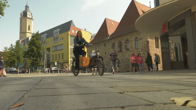 Testfahrt: Die Grünen stellten heute Lastenräder als mobile Alternative vor