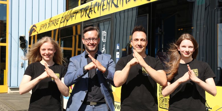 Mobile Werbung für die Lehre des Wing Chun