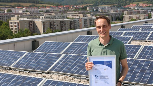 Stadtwerke: Wieder TÜV-Zertifikat „Geprüfter Ökostrom” 