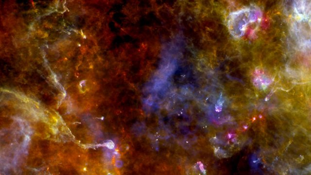 Gefangenes Wasser auf Sternenstaub 