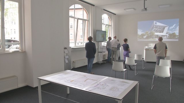 Baubüro für Neugierige: Die Firma Zeiss informiert in der Otto-Schott-Straße über ihr Großprojekt 