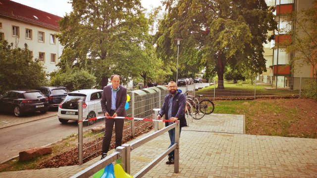 Bolzplatz Friedensstraße feierlich eingeweiht