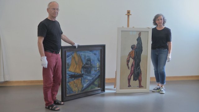 Für bleibende Werke: Die Kunstsammlung präsentierte zwei restaurierte Gemälde 