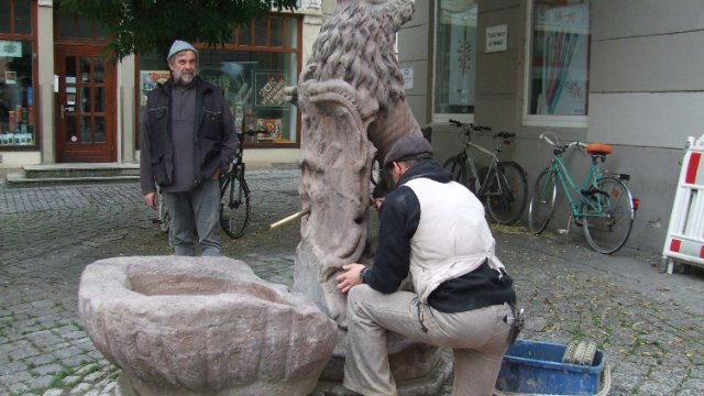 Sanierung des Löwenbrunnens abgeschlossen