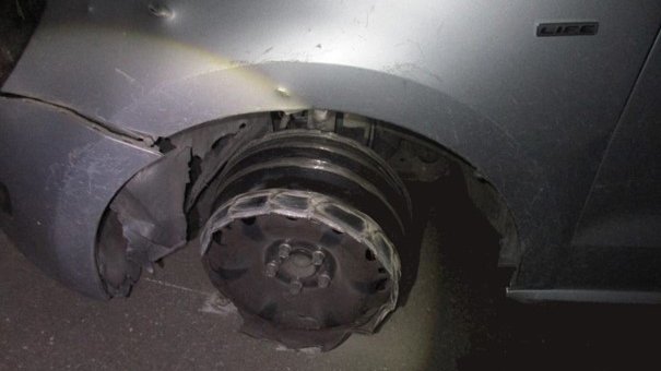 Beschwipst auf der Felge unterwegs 