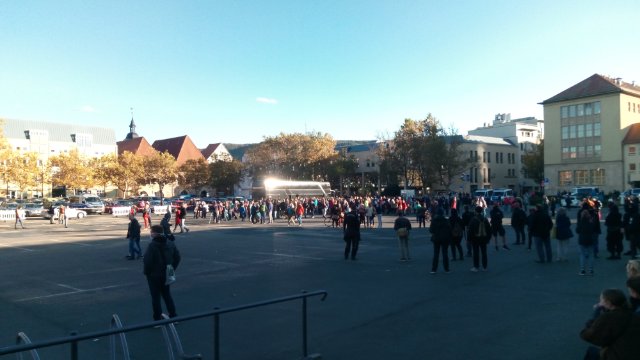Corona-Leugner-Demo auf dem Eichplatz