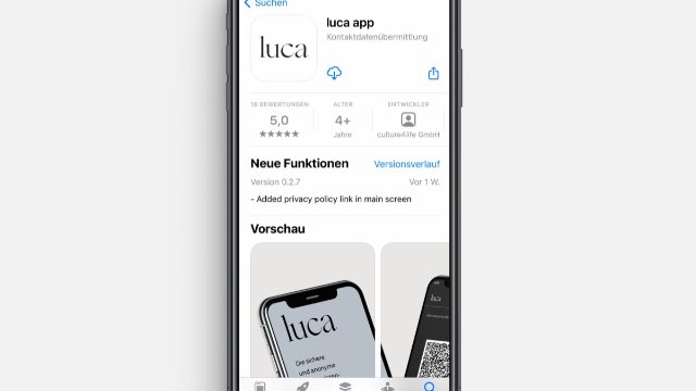 Unterstützung für Kontaktnachverfolgungs-Initiative