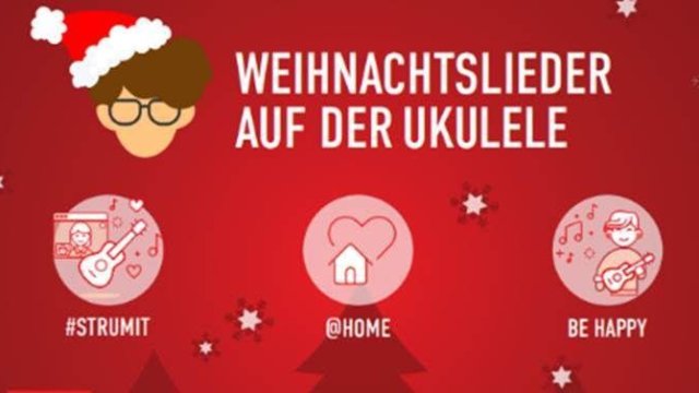 Weihnachtslieder auf der Ukulele