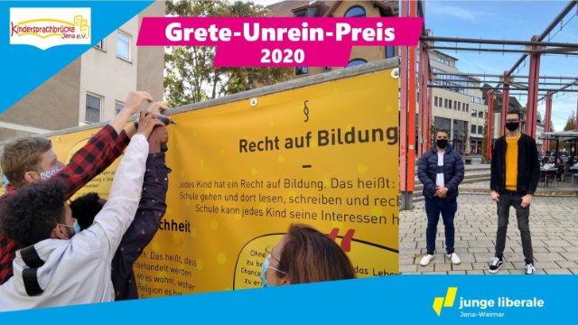 Junge Liberale verliehen Grete-Unrein-Preis 2020