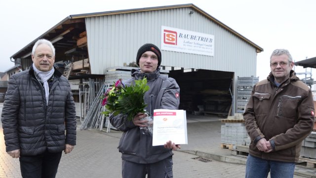 Leo Reichelt ist Thüringens bester Jungmaurer 2020