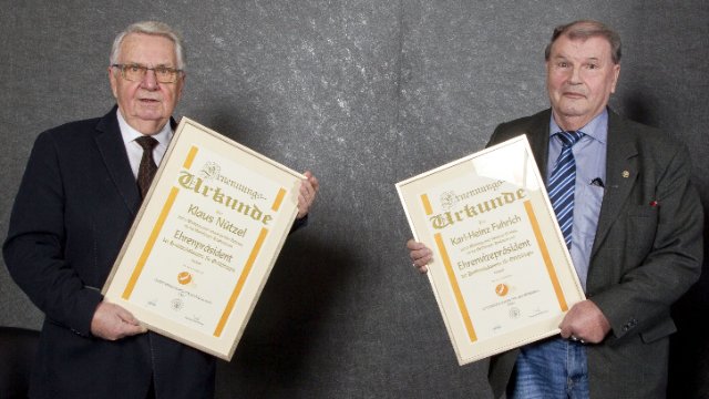 Handwerkskammer: Ehrenpräsident und Ehrenvizepräsident