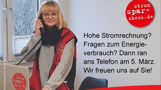 Stromspar-Check-Hotline am 5. März 