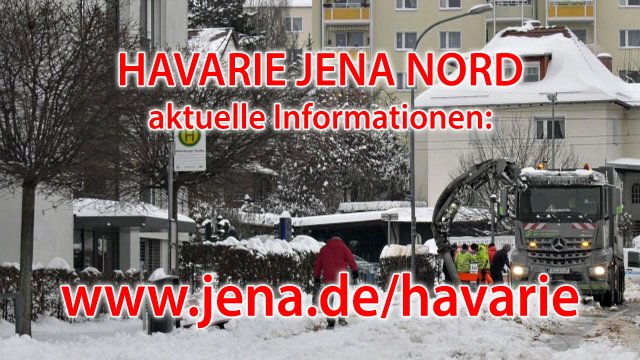 Fernwärme-Havarie in Jena-Nord 