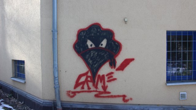 Schmierfinken in Stadtroda unterwegs