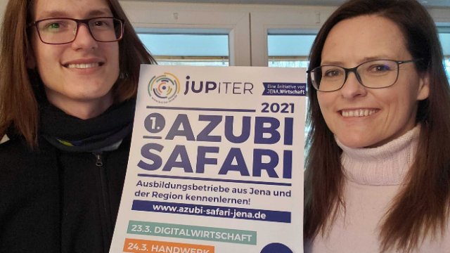 JUPITER Jena geht auf Online-Azubi-Safari