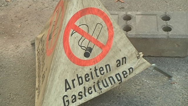 Neue Gas-Hochdruckleitung im Lichtenhainer Oberweg 