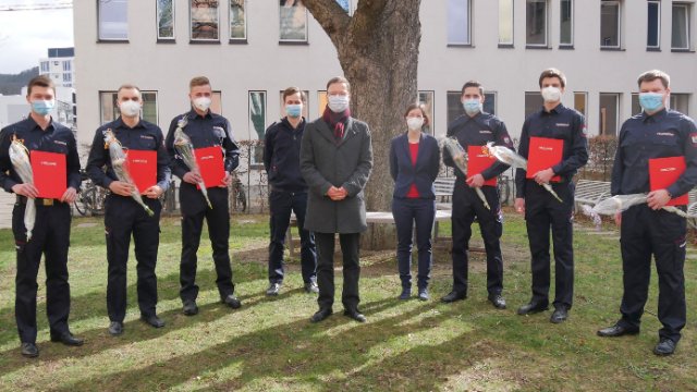 Zum Brandmeister-Anwärter ernannt 