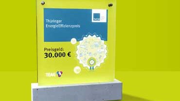 Thüringer EnergieEffizienzpreis: Landesenergieagentur ThEGA zeichnet zum zehnten Mal Klimaschützer und Effizienzmeister 